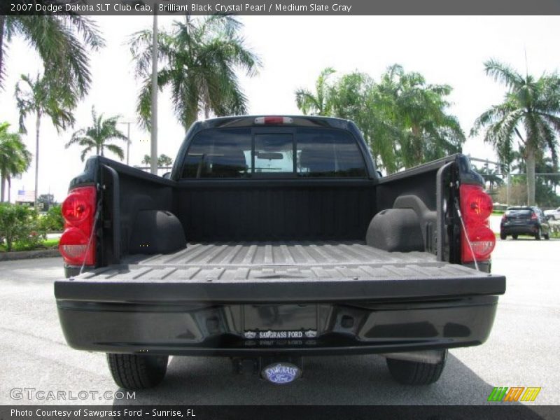 Brilliant Black Crystal Pearl / Medium Slate Gray 2007 Dodge Dakota SLT Club Cab
