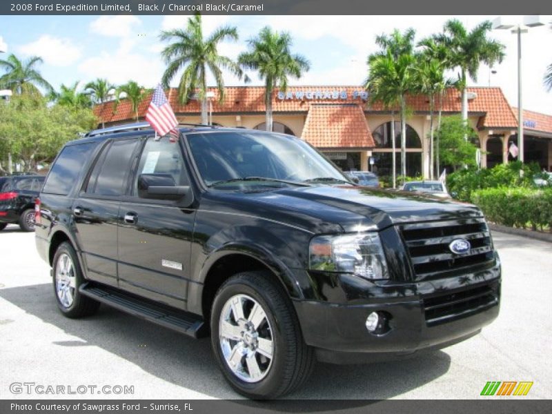 Black / Charcoal Black/Caramel 2008 Ford Expedition Limited
