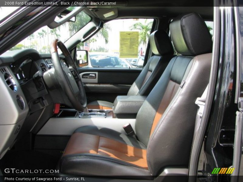  2008 Expedition Limited Charcoal Black/Caramel Interior