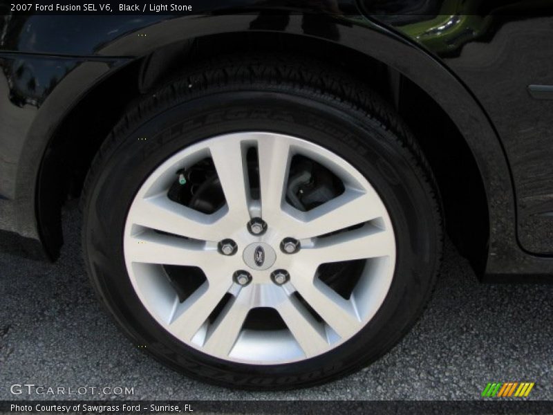 Black / Light Stone 2007 Ford Fusion SEL V6