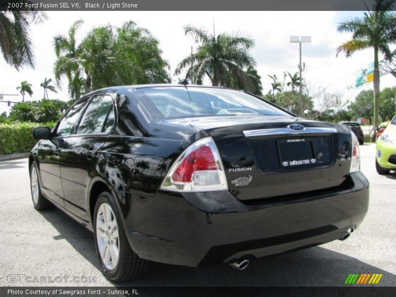 Black / Light Stone 2007 Ford Fusion SEL V6