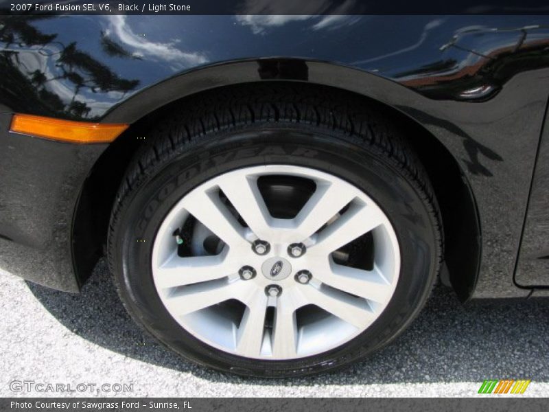 Black / Light Stone 2007 Ford Fusion SEL V6