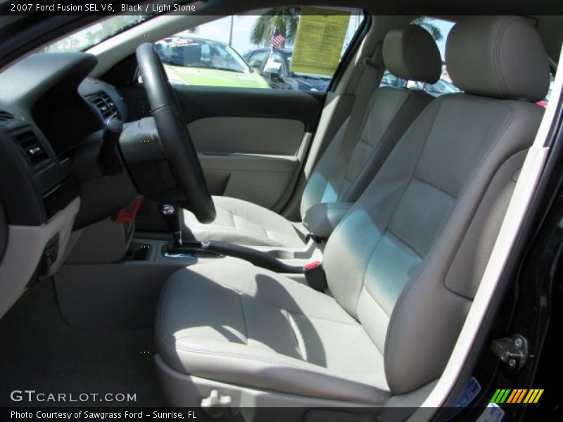Black / Light Stone 2007 Ford Fusion SEL V6