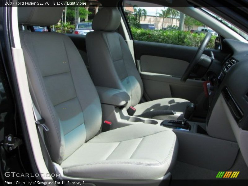 Black / Light Stone 2007 Ford Fusion SEL V6