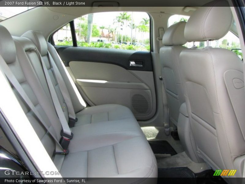 Black / Light Stone 2007 Ford Fusion SEL V6