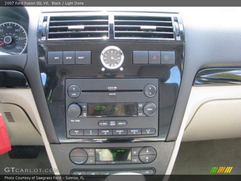 Black / Light Stone 2007 Ford Fusion SEL V6