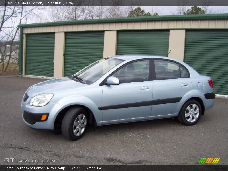 Polar Blue / Gray 2009 Kia Rio LX Sedan