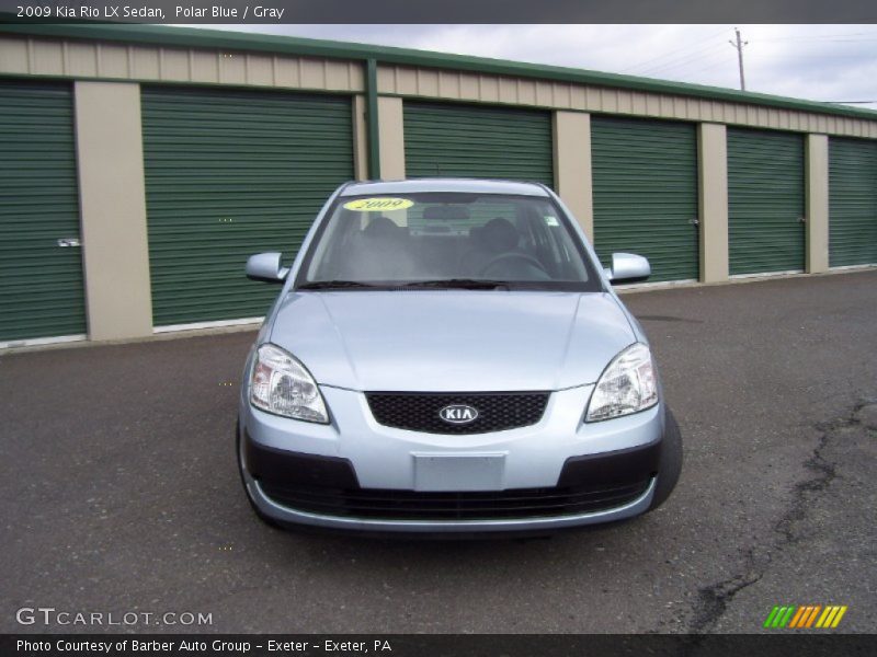 Polar Blue / Gray 2009 Kia Rio LX Sedan