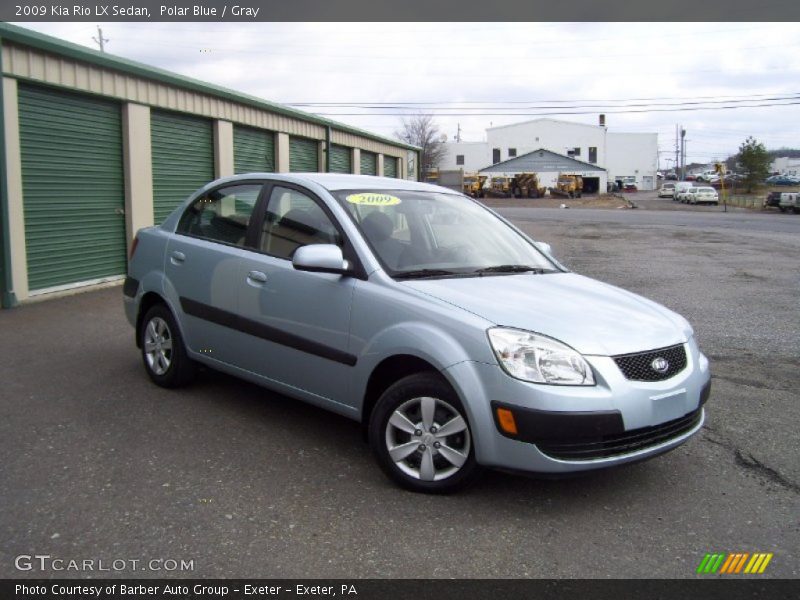 Polar Blue / Gray 2009 Kia Rio LX Sedan