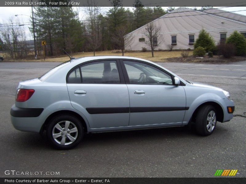 Polar Blue / Gray 2009 Kia Rio LX Sedan