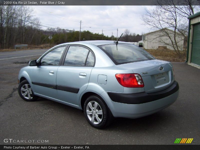 Polar Blue / Gray 2009 Kia Rio LX Sedan