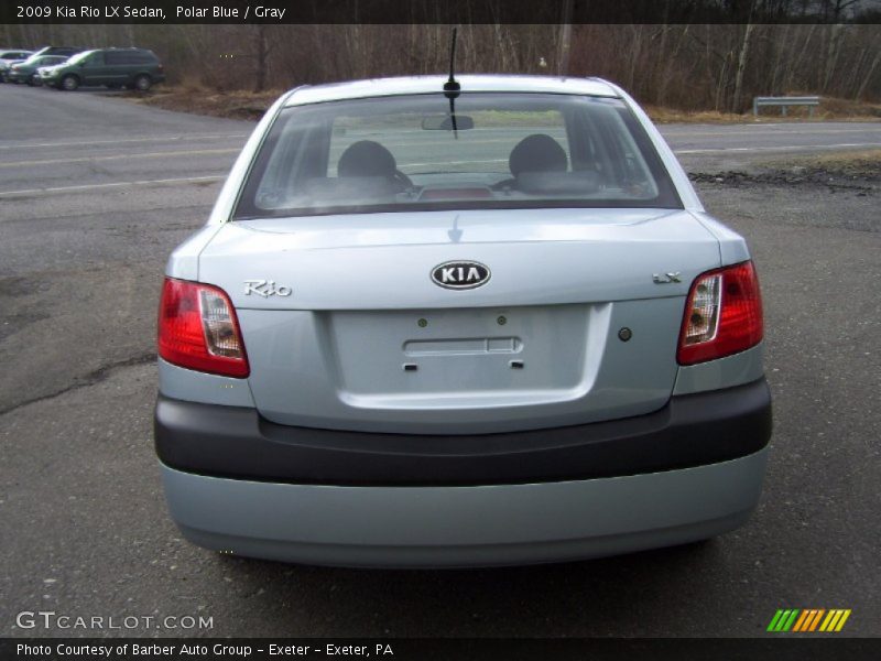 Polar Blue / Gray 2009 Kia Rio LX Sedan