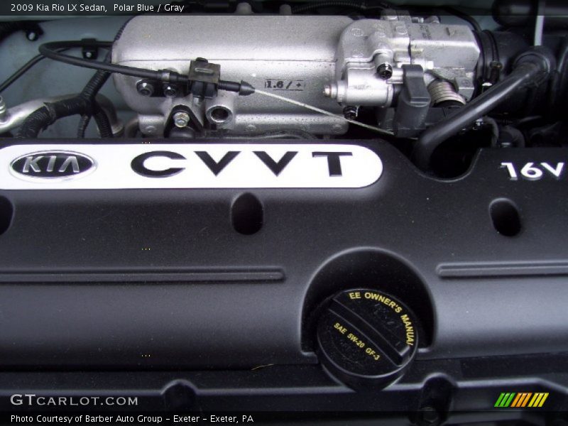 Polar Blue / Gray 2009 Kia Rio LX Sedan