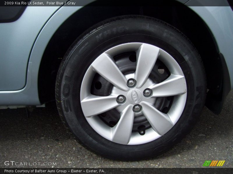 Polar Blue / Gray 2009 Kia Rio LX Sedan