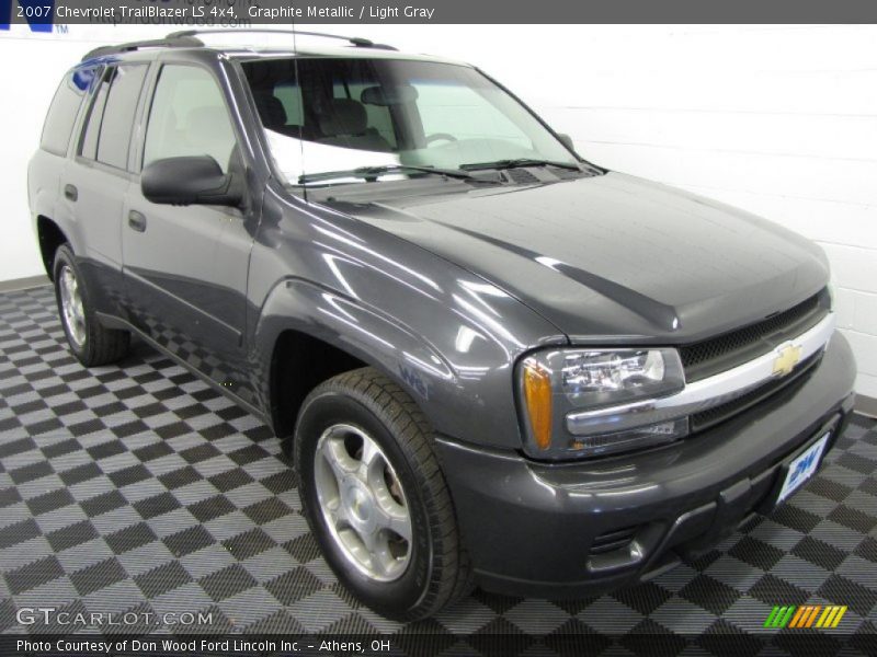 Graphite Metallic / Light Gray 2007 Chevrolet TrailBlazer LS 4x4