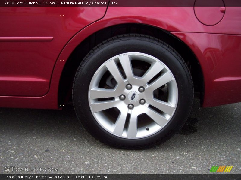 Redfire Metallic / Charcoal Black 2008 Ford Fusion SEL V6 AWD