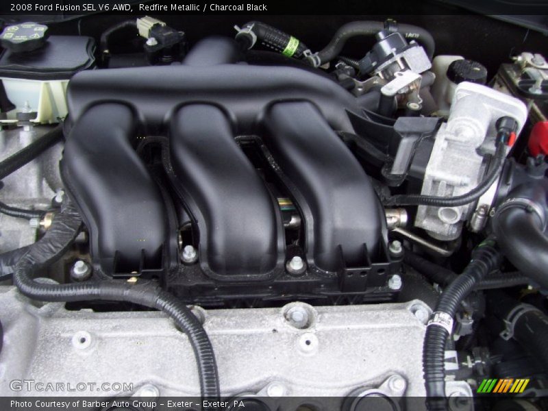 Redfire Metallic / Charcoal Black 2008 Ford Fusion SEL V6 AWD