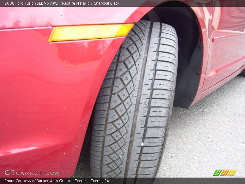 Redfire Metallic / Charcoal Black 2008 Ford Fusion SEL V6 AWD