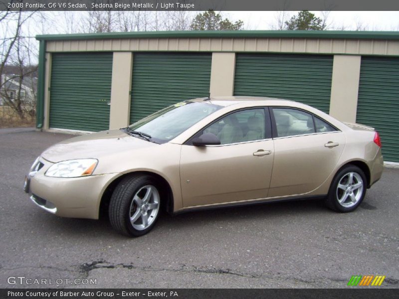 Sedona Beige Metallic / Light Taupe 2008 Pontiac G6 V6 Sedan