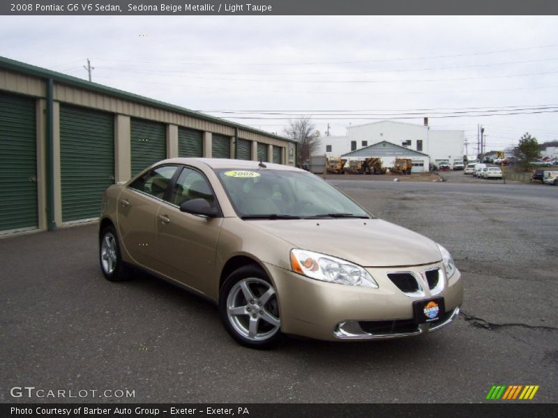 Sedona Beige Metallic / Light Taupe 2008 Pontiac G6 V6 Sedan