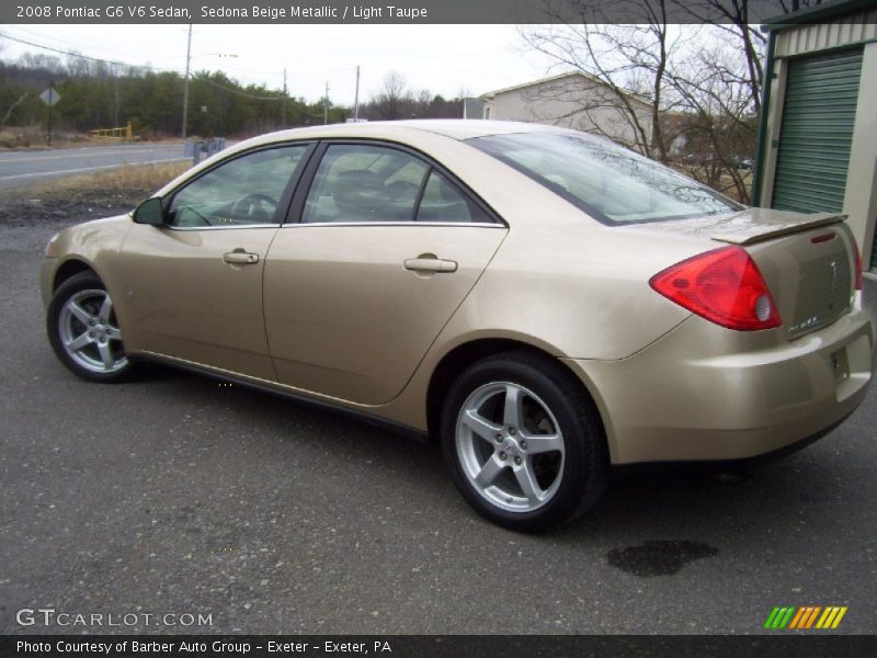 Sedona Beige Metallic / Light Taupe 2008 Pontiac G6 V6 Sedan