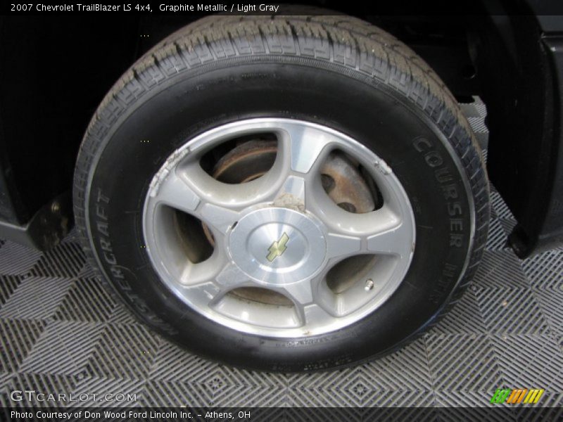 Graphite Metallic / Light Gray 2007 Chevrolet TrailBlazer LS 4x4