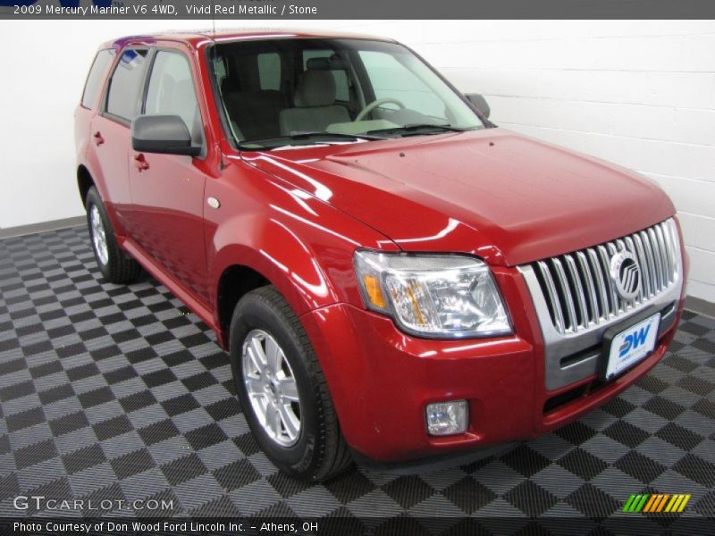 Vivid Red Metallic / Stone 2009 Mercury Mariner V6 4WD
