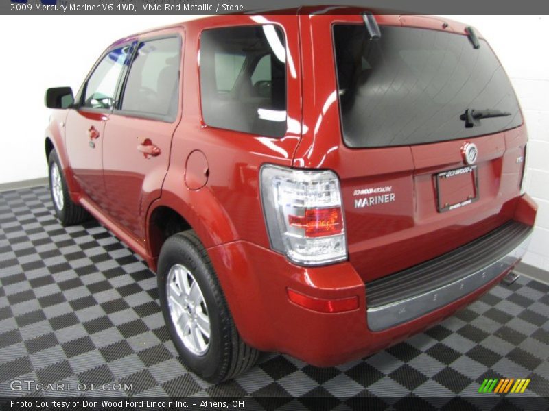 Vivid Red Metallic / Stone 2009 Mercury Mariner V6 4WD