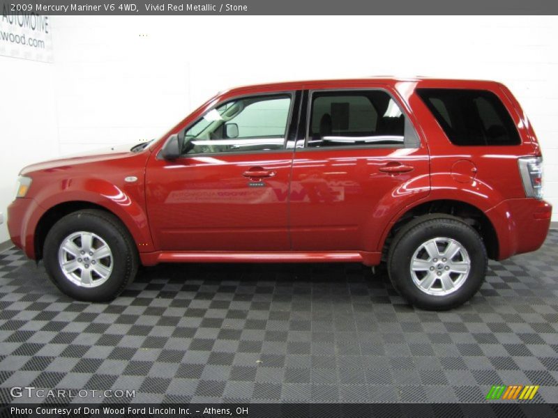 Vivid Red Metallic / Stone 2009 Mercury Mariner V6 4WD