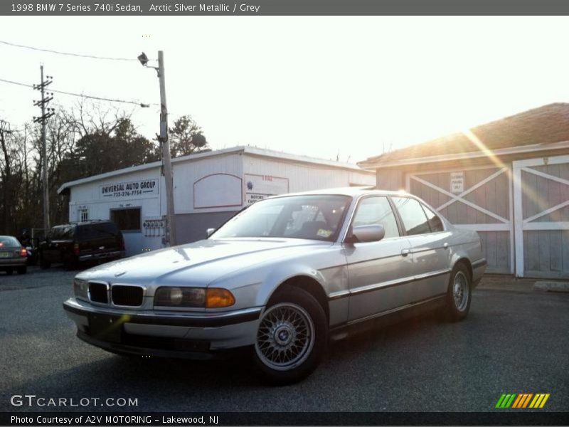 Arctic Silver Metallic / Grey 1998 BMW 7 Series 740i Sedan