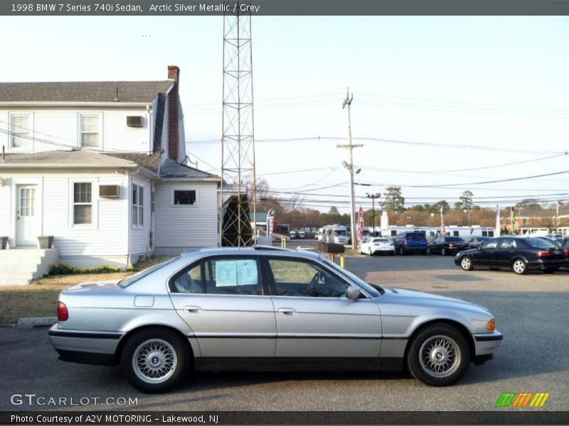 Arctic Silver Metallic / Grey 1998 BMW 7 Series 740i Sedan