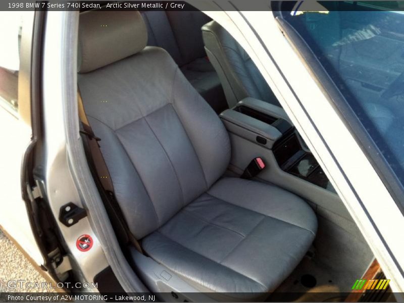 Arctic Silver Metallic / Grey 1998 BMW 7 Series 740i Sedan