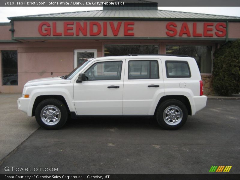Stone White / Dark Slate Gray/Pebble Beige 2010 Jeep Patriot Sport