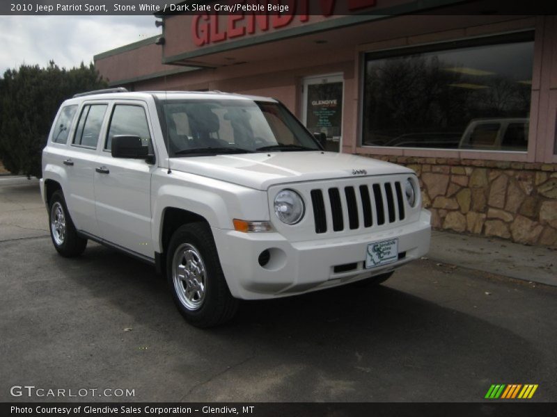 Stone White / Dark Slate Gray/Pebble Beige 2010 Jeep Patriot Sport