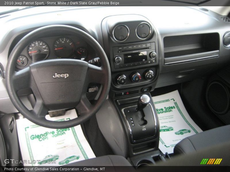 Stone White / Dark Slate Gray/Pebble Beige 2010 Jeep Patriot Sport