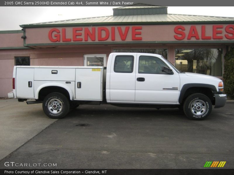 Summit White / Dark Pewter 2005 GMC Sierra 2500HD Extended Cab 4x4