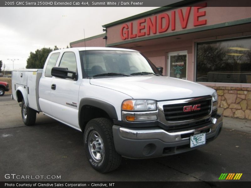 Summit White / Dark Pewter 2005 GMC Sierra 2500HD Extended Cab 4x4