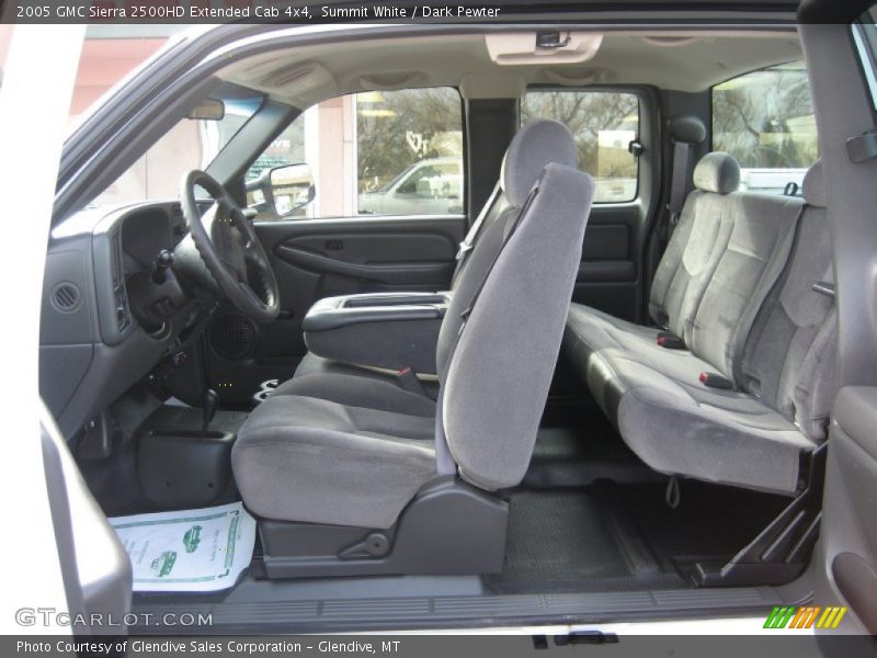 Summit White / Dark Pewter 2005 GMC Sierra 2500HD Extended Cab 4x4
