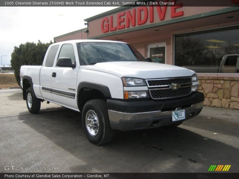 Summit White / Dark Charcoal 2005 Chevrolet Silverado 2500HD Work Truck Extended Cab 4x4