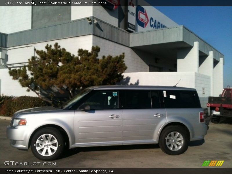 Ingot Silver Metallic / Medium Light Stone 2012 Ford Flex SE