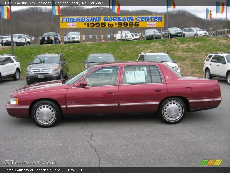 Crimson Pearl / Neutral Shale 1999 Cadillac DeVille Sedan