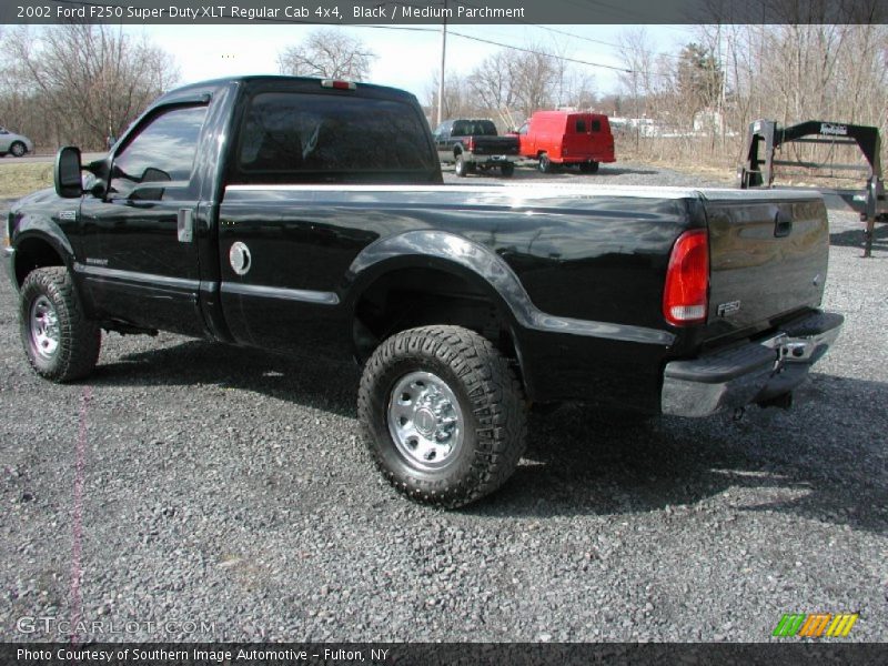 Black / Medium Parchment 2002 Ford F250 Super Duty XLT Regular Cab 4x4
