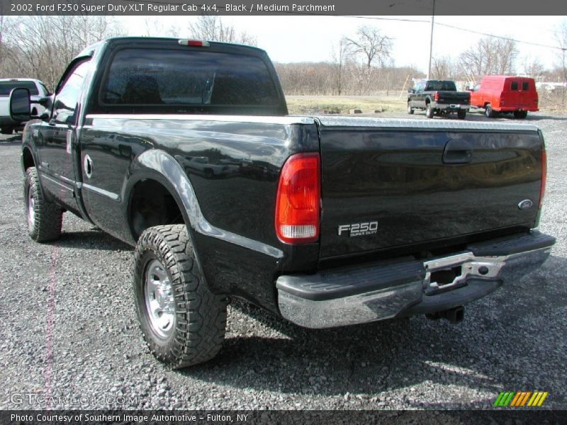 Black / Medium Parchment 2002 Ford F250 Super Duty XLT Regular Cab 4x4