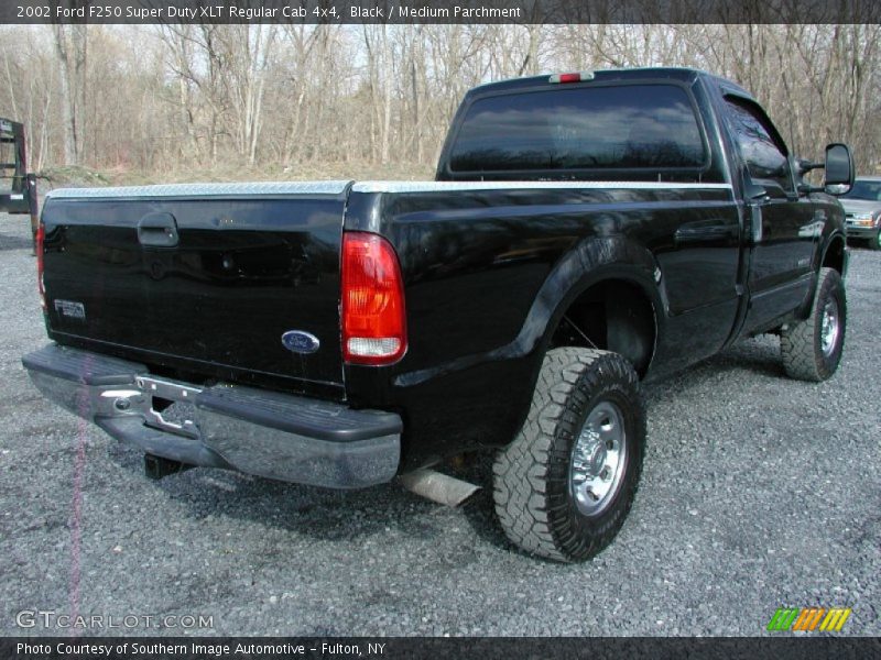 Black / Medium Parchment 2002 Ford F250 Super Duty XLT Regular Cab 4x4