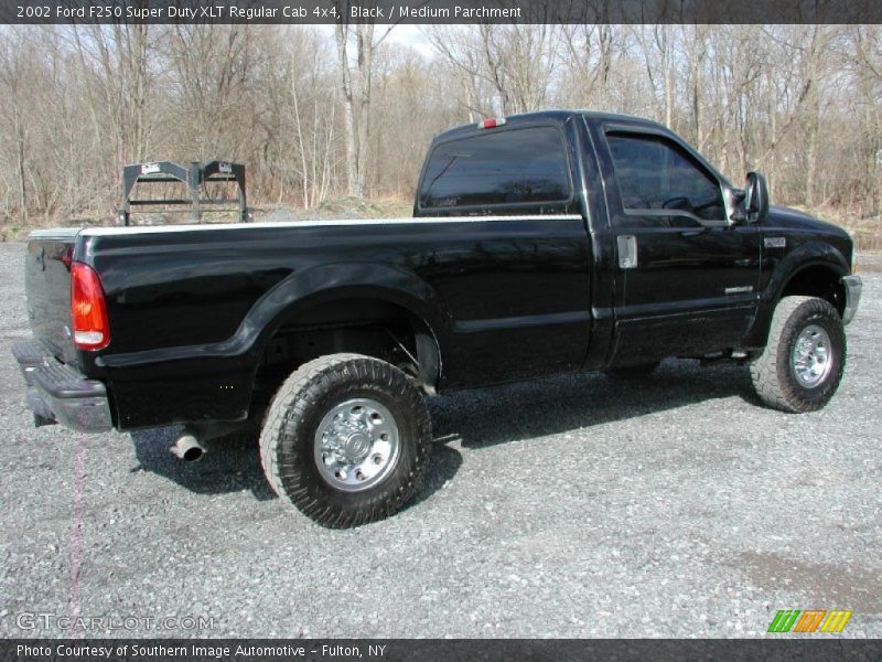 Black / Medium Parchment 2002 Ford F250 Super Duty XLT Regular Cab 4x4