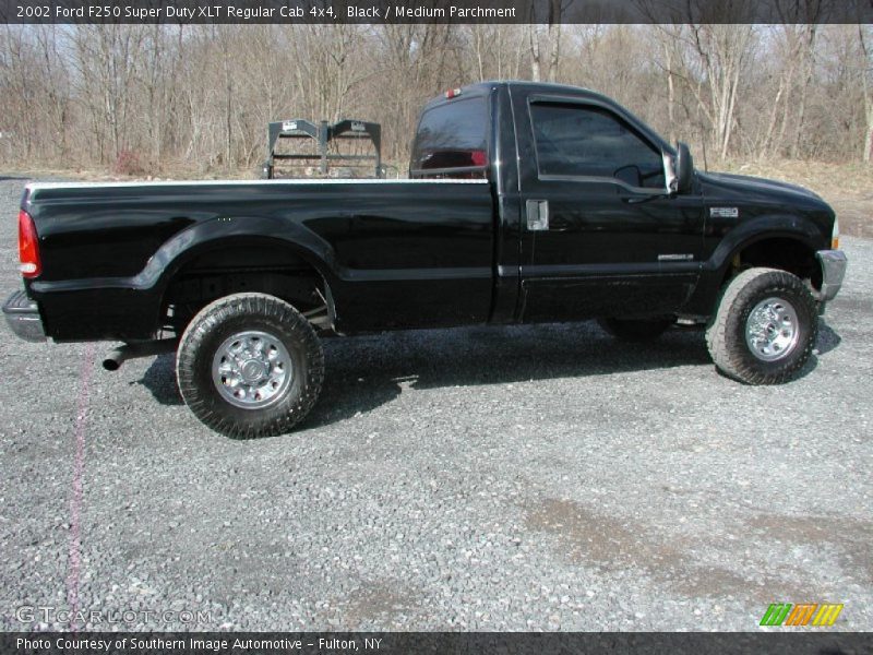 Black / Medium Parchment 2002 Ford F250 Super Duty XLT Regular Cab 4x4