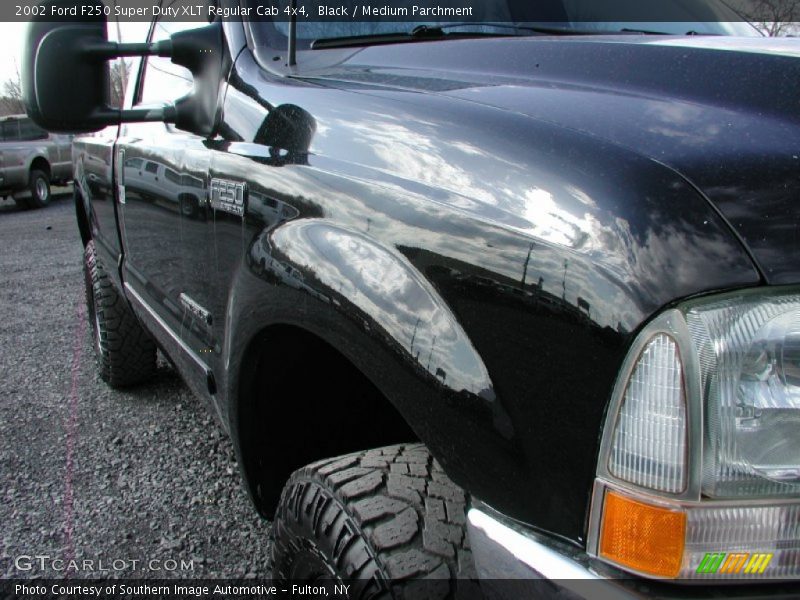 Black / Medium Parchment 2002 Ford F250 Super Duty XLT Regular Cab 4x4
