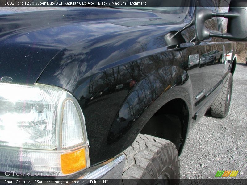 Black / Medium Parchment 2002 Ford F250 Super Duty XLT Regular Cab 4x4
