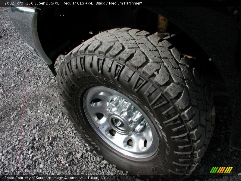 Black / Medium Parchment 2002 Ford F250 Super Duty XLT Regular Cab 4x4