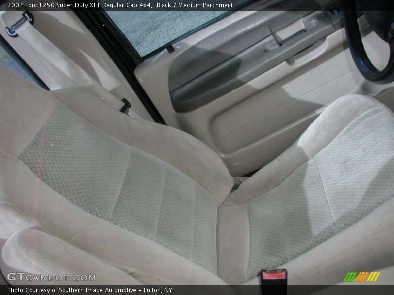 Black / Medium Parchment 2002 Ford F250 Super Duty XLT Regular Cab 4x4